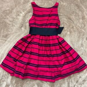 Polo by Ralph Lauren Pink and Black Striped  Dress 4T